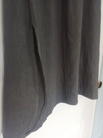Midi Grey Linen Skirt (NEW)