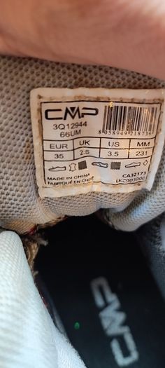 Kids hiking boots CMP brand size 35 junior