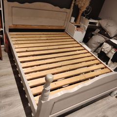 King size  solid wood bed frame