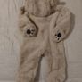 Warm fluffy Hooded pramsuit all in one Image 6