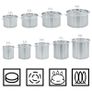 Stock Pot 58 L 50x30 cm Stainless Steel Image 5