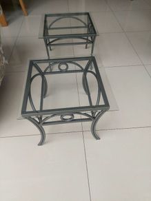 3 glass coffee tables