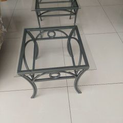 3 glass coffee tables