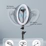 Selfie Ring Light With Tripod Photography Led Rim Of Lamp Mobile Holder Support Tripod Stand Ringlight For Live Video Streaming Image 5