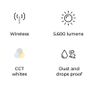Smart LED ceiling light, RGBIC + CCT, iLink app Image 3