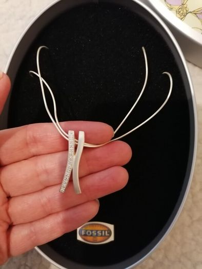 Fossil sterling silver Necklace