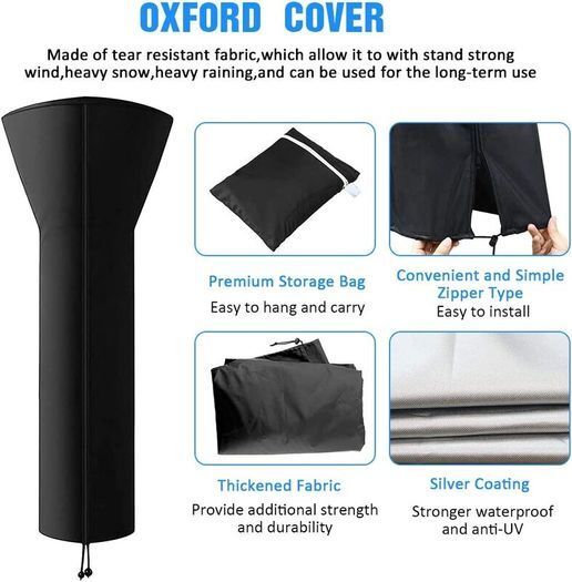Patio Heater Cover Outdoor Waterproof Storage Bag