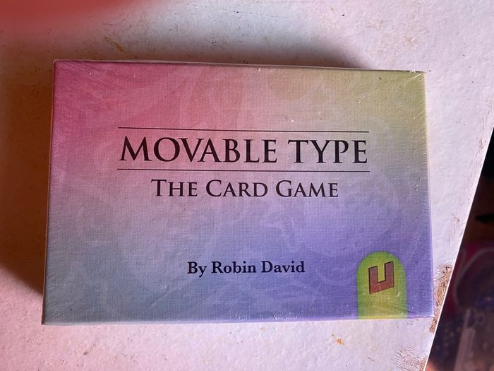 Movable Type Card Game