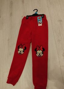 New Red Velvet Disney trousers size 7-8 years