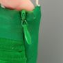 KAREN MILLEN Kelly green 100% Silk ruffle hem midi Sz 8UK - Rrp 209 (New) Image 6