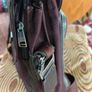 Large Piquadro Italian Leather and Canvas Briefcase, Messenger, Laptop, Storage Bag Image 6