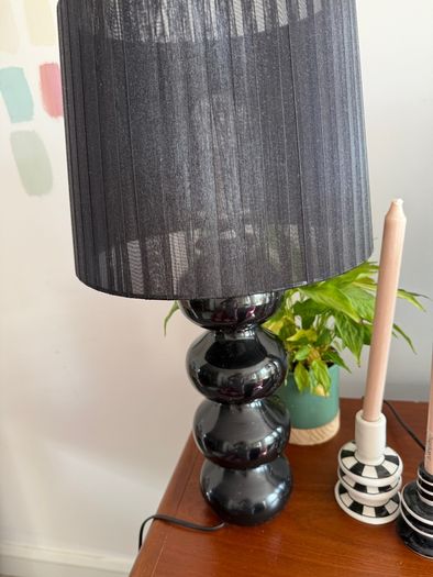 Black Floor Lamp and Table lamp matching Claire Ross inspired