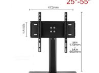 main image for ad BRAND NEW Universal LCD Flat-Screen TV Desktop Stand With Aluminum Base For 25'- 55' Screens Load Up To 30kg VESA Max 400x400mm