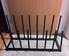 High Boot Organizer Black Metal