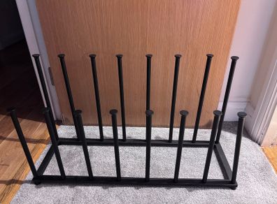 High Boot Organizer Black Metal