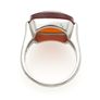Vintage Carnelian 925 Sterling Silver Ring Image 7