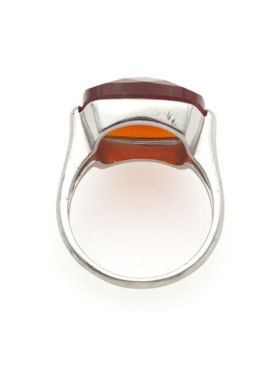 Vintage Carnelian 925 Sterling Silver Ring