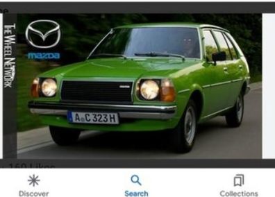 Mazda 323 classic car,