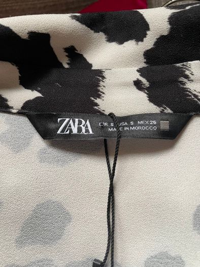Zara Cow Print Blouse - Size S
