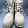 Timberland Womens Sz UK 5 EU83 Stone White Premium 6-inch Leather Boots Gum Sole Image 6