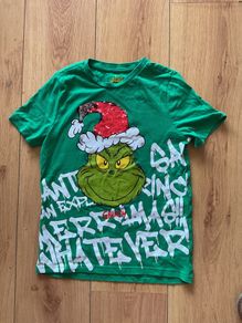 Kids Grinch T-shirt with sequins 8-9years