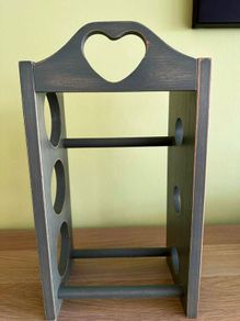 Vintage Wooden Wine Rack (3x bottles)