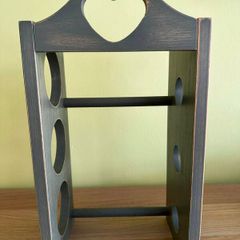 Vintage Wooden Wine Rack (3x bottles)