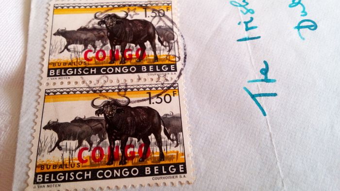 Belgian Congo stamps 1956.