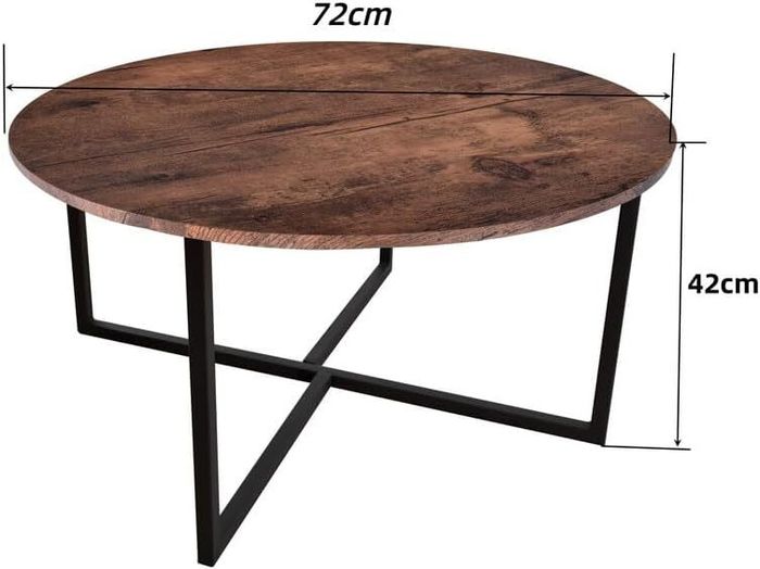Coffee Table with Metal Legs