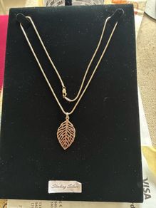 Sterling Silver Celtic Leaf Necklace