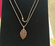 Sterling Silver Celtic Leaf Necklace
