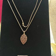 Sterling Silver Celtic Leaf Necklace