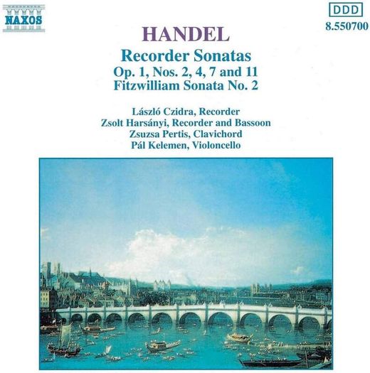 Handel. Recorder Sonatas. CD. Free Postage!