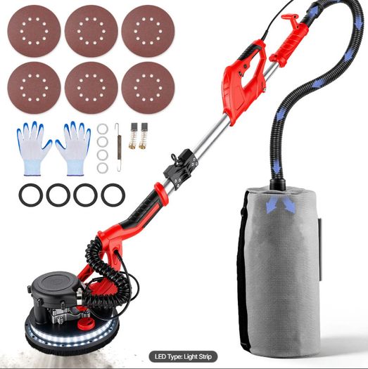 Drywall Sander - Wall Sander with Vacuum & LED Light
