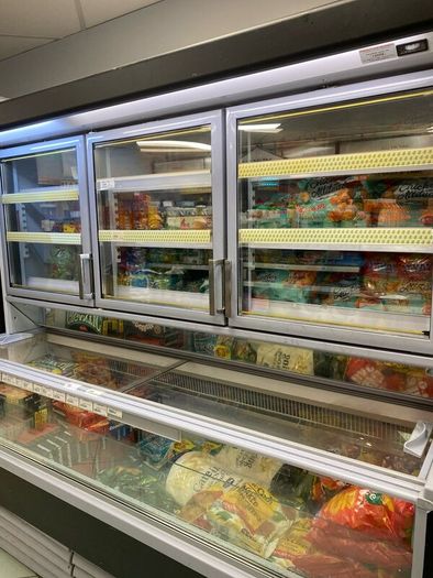 Chilled Cabinet, wall Freezer, 2 coffee machines