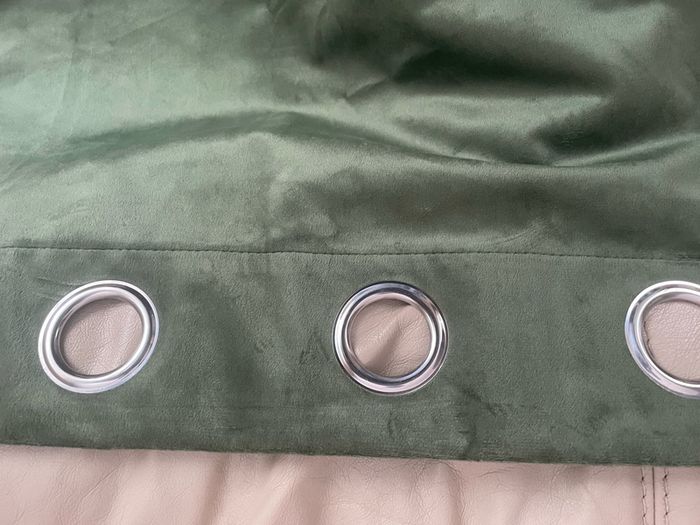 Brand new green velvet curtains