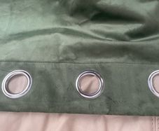 Brand new green velvet curtains