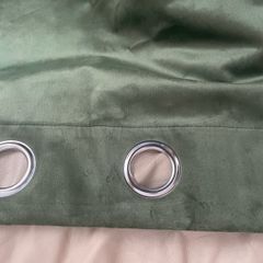 Brand new green velvet curtains