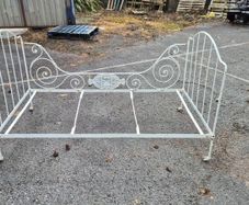 19th Century Cast Iron day bed