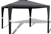 Gazebo with Roof 3x3 m Dark Grey