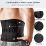 Lower Back Brace with 6 Stays Anti-skid Orthopedic lumbar Support Breathable Waist Support Belt for Gym Pain Relief Image 8