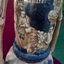 Pair of antique Bretby vases, repair to one arm, D18 Image 5