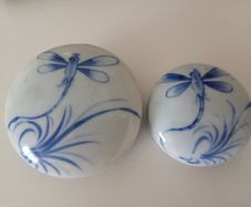 Vietnamese Blue and White Paste Pots