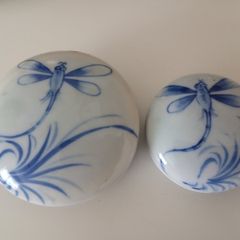 Vietnamese Blue and White Paste Pots