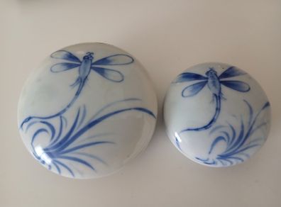 Vietnamese Blue and White Paste Pots