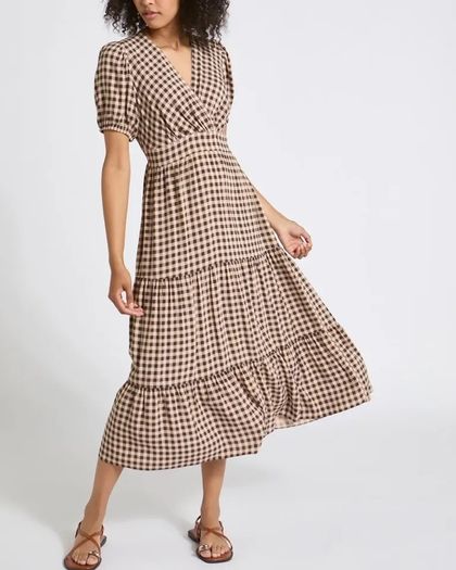 New check gingham summer dress:size 18