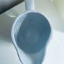 Vintage White Relief Floral Ceramic Jug Vase 19cm Image 5
