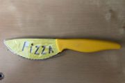 Pizza knife yellow