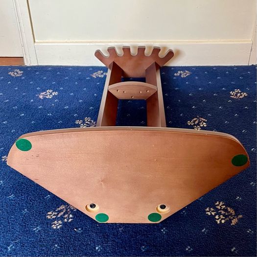 Antique Wooden Standing Pool Cue Snooker Rack