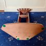 Antique Wooden Standing Pool Cue Snooker Rack Image 8